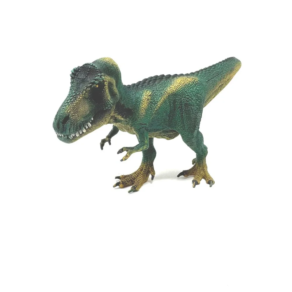 Schleich Tyrannosaurus Rex Dinosaur Figure 2016 Green Yellow Movable Jaw 14525